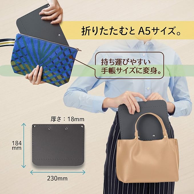 PLUS Foldable A4 Clipboard Plus 83-161, Becomes Size A5 When Folded, Dark Gray, Custom Strap Included