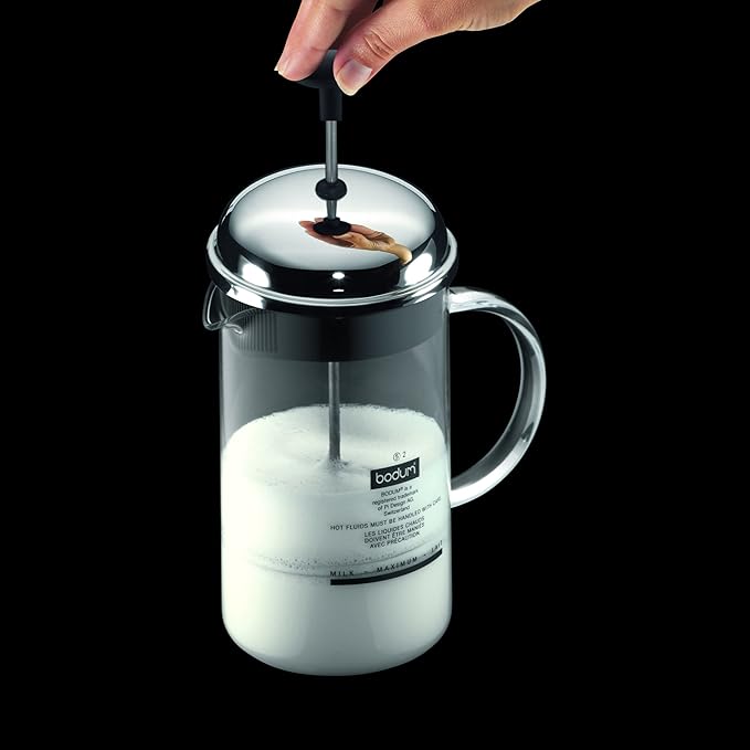 BODUM Milk Foamer Chambord Silver Coffee Cappuccino Cafe Latte 1966-16
