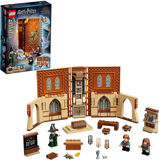 Lego Harry Potter Hogwarts Moment: Transfiguration Class 76382 Professor Mcgonagall Room; Collectible Playset, New 2021 (Multicolor) -240 Pieces