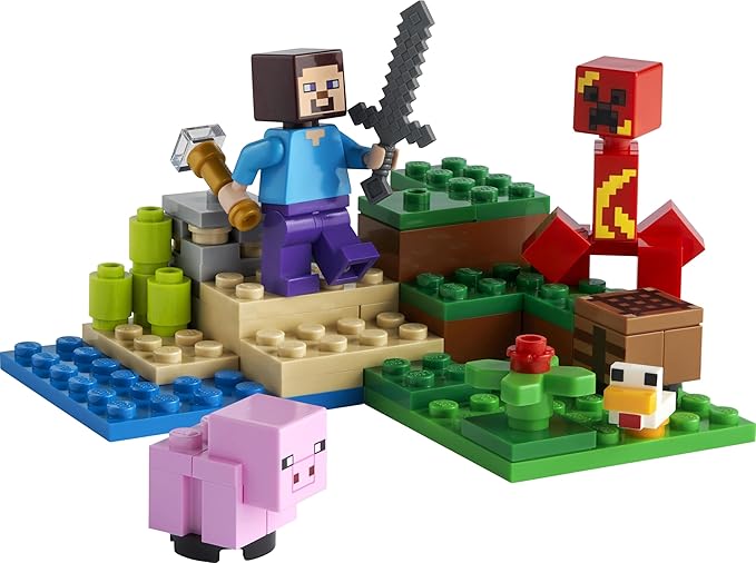 LEGO Minecraft The Creeper Ambush 21177 Building Kit (72 Pieces), Multi Color
