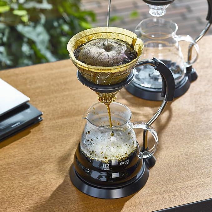 HARIO VAS-8006-G V60 Arm Stand & Glass Coffee Dripper Set, Multi