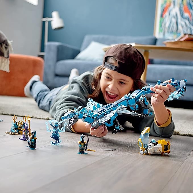 Lego 71754 Nin-Jago Water Dragon Toy, Nin-Ja Building Set For Kids 9 + Years Old With 5 Minifigures, New 2021