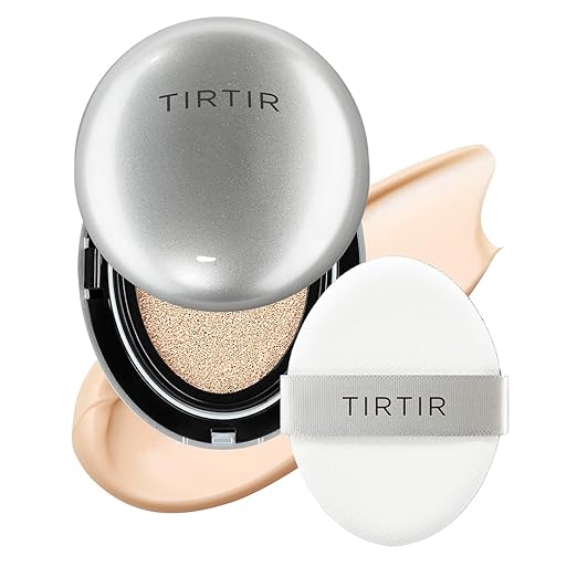 TIRTIR Mask Fit Cushion, 3 Types: Red/All Cover/Mask Fit) (AURA 17C, 18 grams)