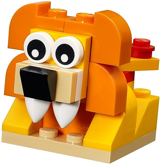 LEGO Classic Orange Creativity Building Blocks For Kids , Multi Colour (60 pcs) 10709