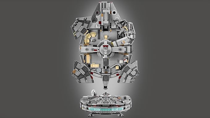 LEGO Millennium Falcon Building Blocks for Kids (1351 Pcs) 75257,Multicolor