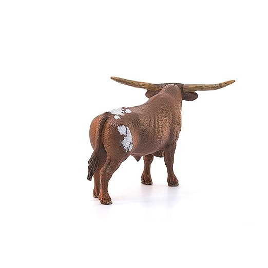 Schleich 13866 Texas Longhorn Bull, Animal, Miniature Figure