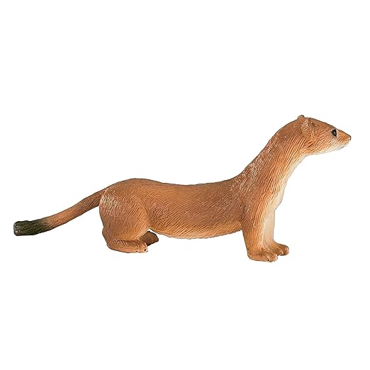 Mojo Fun 387187 Stoat Weasel - Realistic International Wildlife Toy Replica