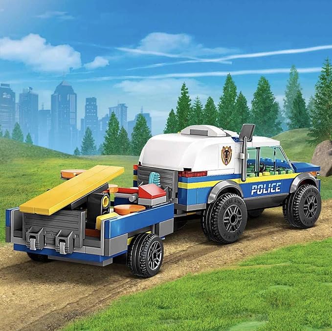 LEGO City Mobile Police Dog Training 60369 Building Toy Set (197 Pcs),Multicolor