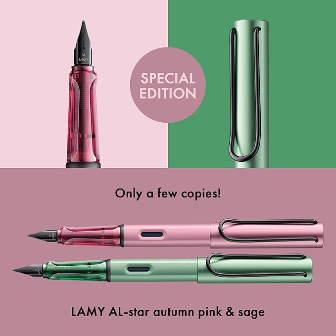 LAMY L0E6-EF Fountain Pen, Extra Fine Point, Ulster Autumn Pink