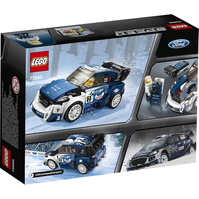 LEGO Speed Champions Ford Fiesta M-Sport WRC Building Blocks Car for Kids 7 to 14 Years (203 Pcs) 75885,Multicolor