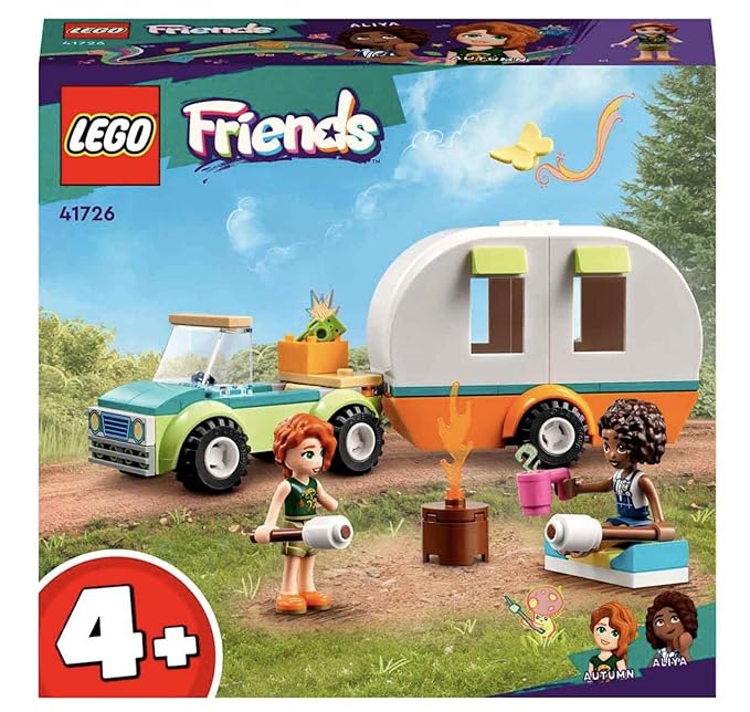 LEGO Friends Holiday Camping Trip 41726 Building Toy Set (87 Pieces), Multi Color