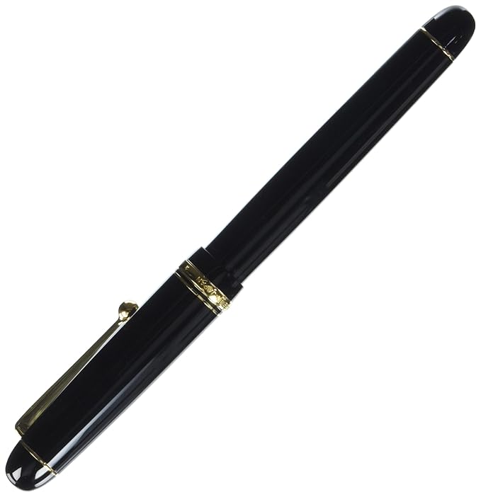 Pilot Fountain Pen Custom 74, B-Nib, Black Body (FKK-1000R-B-B)