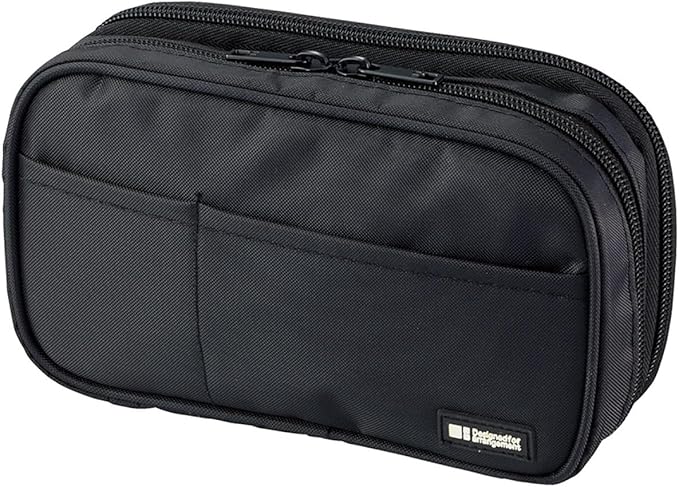 Lihit Lab A7555-135 Pen Case, Book Type, Double Ice Gray, Camouflage, Overseas Model
