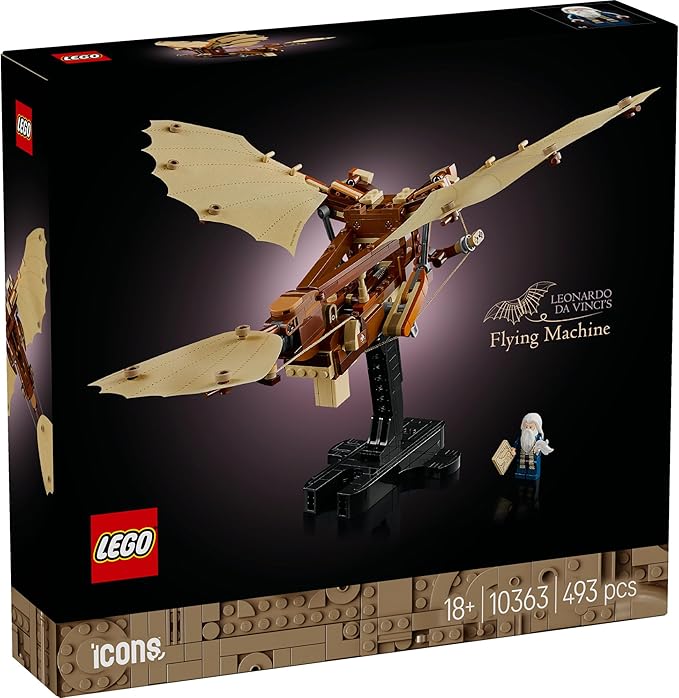 LEGO 10363 Leonardo Da Vinci Icon Flapping Machine Toy Birthday Present Block Valentine Man Woman Interior Decoration Stylish