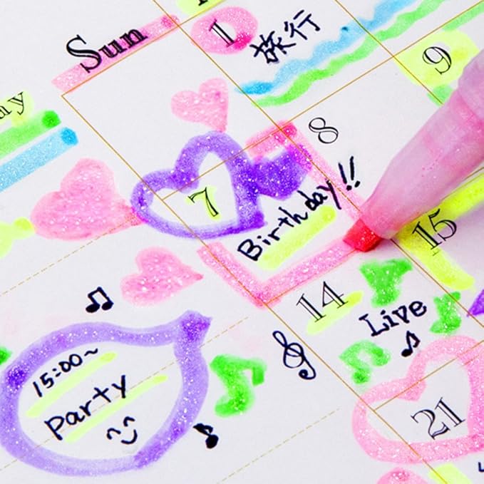 Zebra Glitter Highlighter, Kirarich (WKS18-5C) - Pack of 5