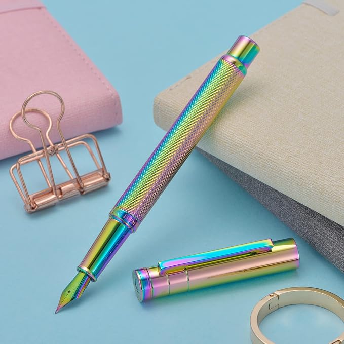 Asvine Hongdian Rainbow Color Fountain Pen Fine Point