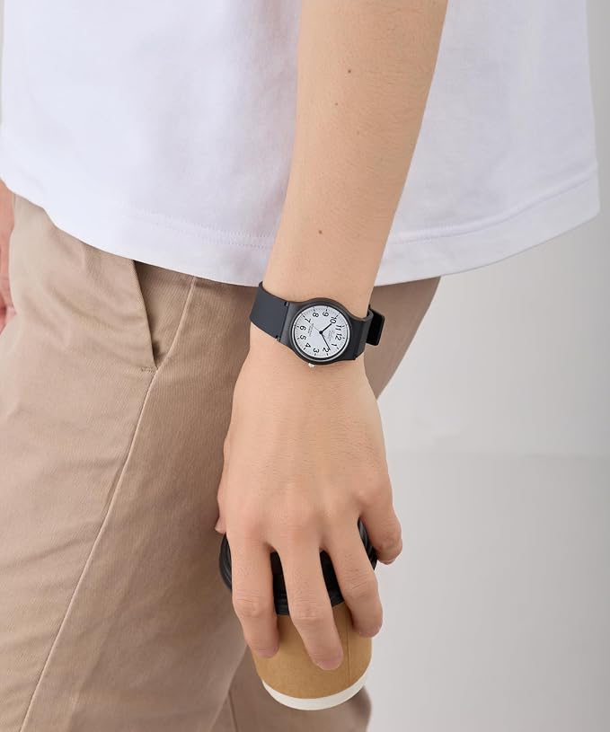 Citizen Q&Q VP46-852 Analog Wristwatch, Waterproof, Urethane Strap, White, white