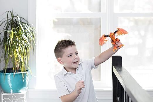 Schleich Eldrador Creatures Fire Eagle Toy Action Figure for Kids Ages 7-12