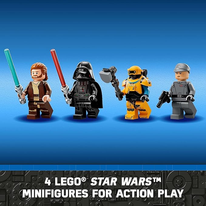Lego Star Wars Disney Plus Obi-Wan Kenobi Vs. Darth Vader 75334 Building Toy Set For Kids, Boys, And Girls Ages 8+; Birthday Idea (408 Pieces)