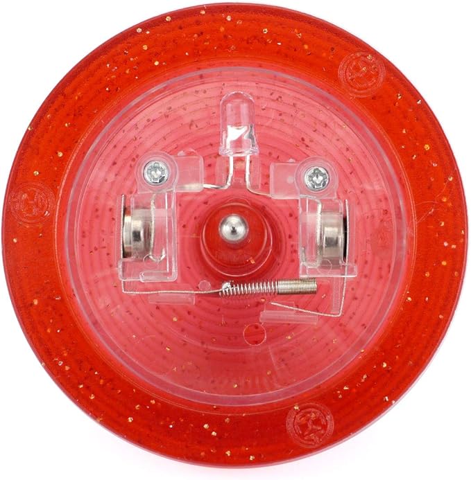 Spin Gear Komawashi Association Certified Glowing Koma Lark LED (Red Glitter - Red LED)