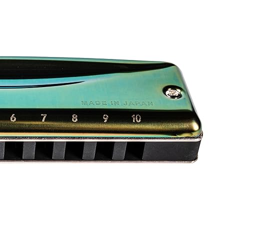 Suzuki C-20-HG Olive 10-Hole Diatonic Harmonica, Key of G High