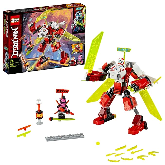 LEGO 71707 Kai's Mech Jet Team Building Skills,Multicolor, 217 Pcs