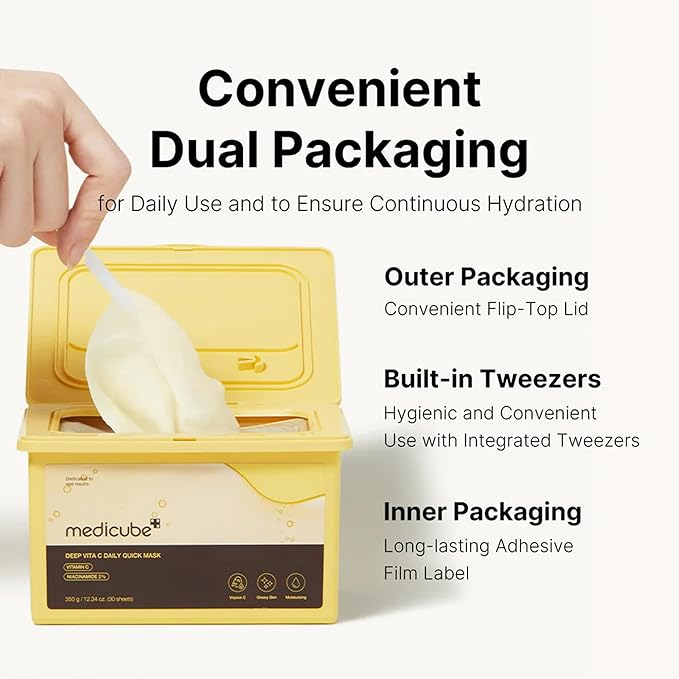 Medicube Deep Vita C Quick Mask 30 sheets Skin care UnboxJapan Exclusive