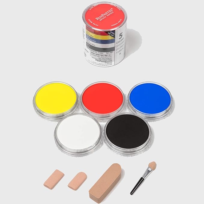 PanPastel 9-Milliliter Ultra Soft Artist Pastel Set, Painting, 5-Pack