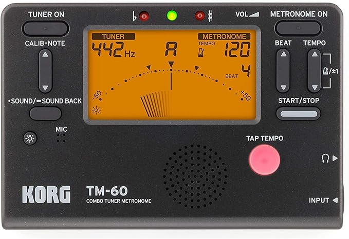 Korg Tuner Metronome TM-60 -White TM-60-WH