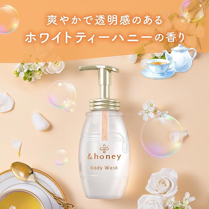 &honey Melowerie Foam Body Wash White Tea Honey 500ml | Body Soap
