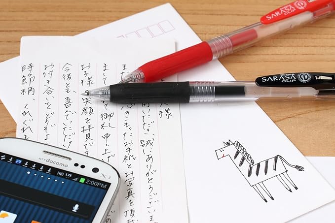 Zebra Sarasa Clip Gel Ink Ballpoint Pen|0.4Mm|10 Color Set (Jjs15-10Ca)|Assorted