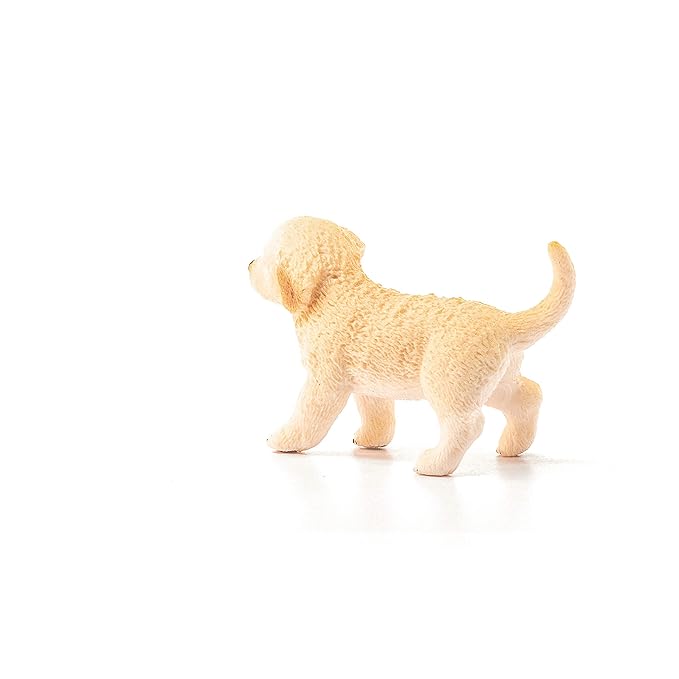 Schleich Puppy Golden Retriever Toy Figure, Gold