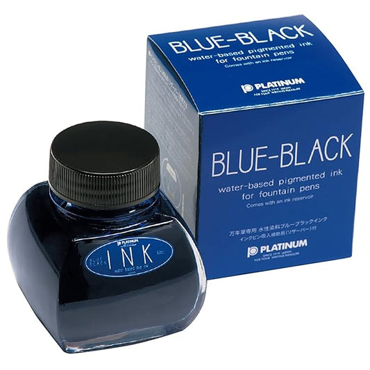 Platinum Fountain Pen Bottle Ink, 2.1 fl oz (60 cc), blue black