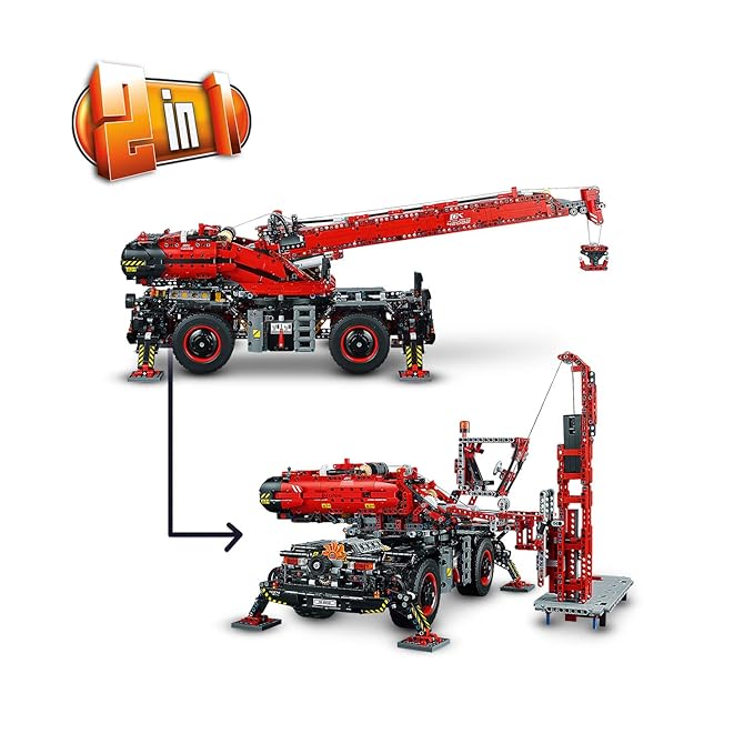 LEGO Boy's Technic Rough Terrain Crane Building Blocks (Multicolor, 11 to 16 Years, 42083) - 4057 Pieces