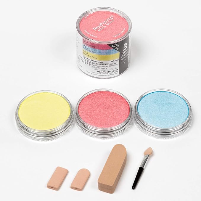 Holbein PanPastel Pearl Color Primary 3-Color Set 30033