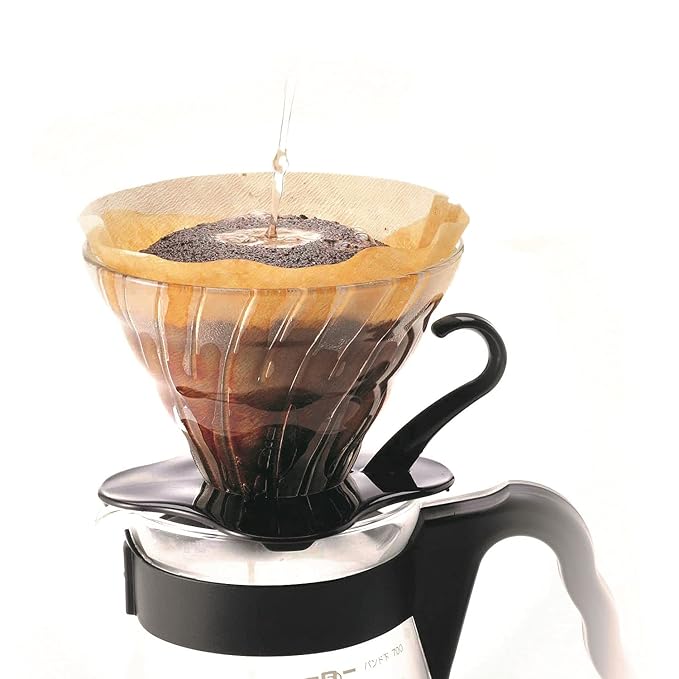Hario Glass Coffee Dripper, Size 02, Black