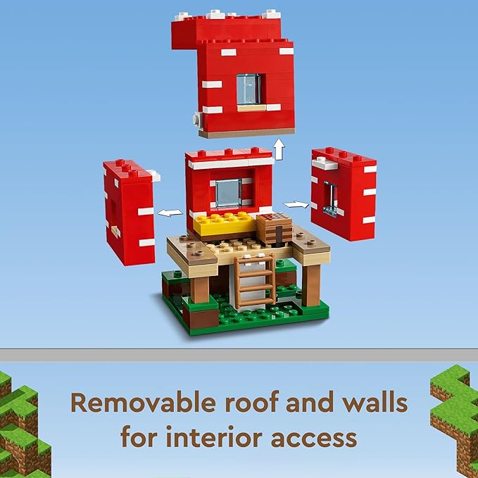 LEGO Minecraft The Mushroom House 21179 Building Kit (272 Pieces)