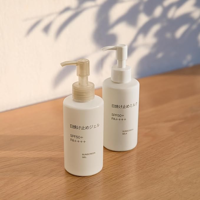 MUJI 84464928 Sunscreen Gel, SPF50+ PA++++, 5.9 fl oz (150 ml)
