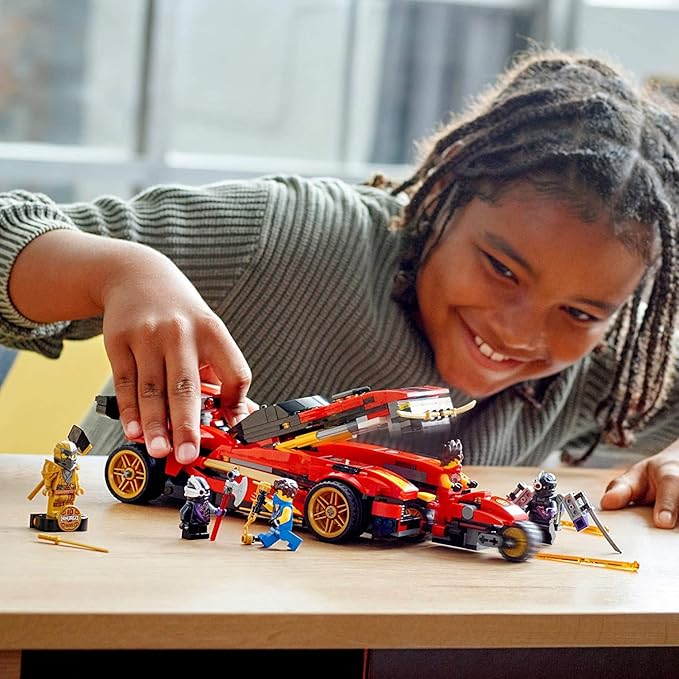 Lego NIN-Jago Legacy X-1 Nin-ja Charger 71737 Nin-ja Toy Building Kit Featuring Motorcycle and Collectible Minifigures, New 2021 (599 Pieces)