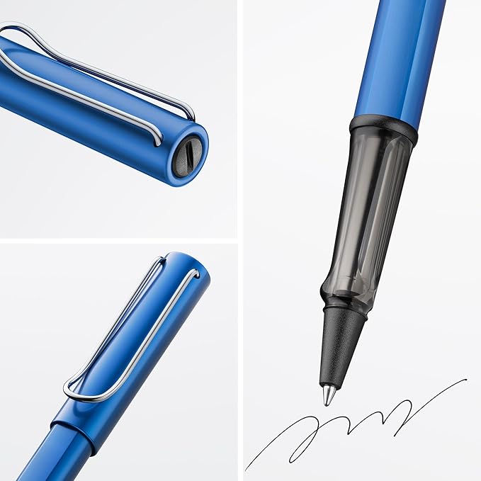 LAMY AL-star Ocean Blue Roller Ballpoint Pen - Transparent Ergonomic Grip Pen Line Width M