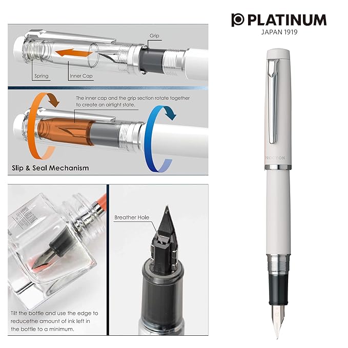 Platinum PNS-5000 68-2 Procion #68 Citron, Fine Point (Porcelain white)