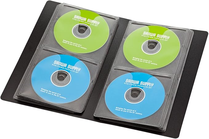 Verbatim BD-R DL VBR260RP50SV1 for Single Recording (2 Layers on One Side, 1-6x Speed, 50 Sheets) & Sanwa Supply Blu-ray Disc Compatible File Case (Holds 64 Cards)