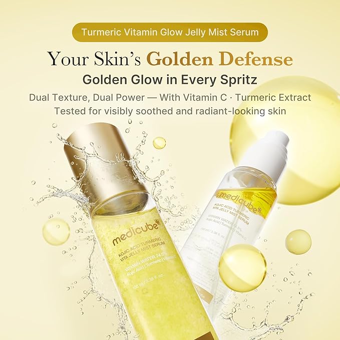 Medicube Vitamin Coric Acid Serum Mist, Spray Serum, Mist Lotion, Jelly Texture, Moisturizing Mist, Moisturizing Serum, Moisturizing Mist, Essence Mist, Dual-Layer, Lotion, Sensitive Skin, Dry Skin