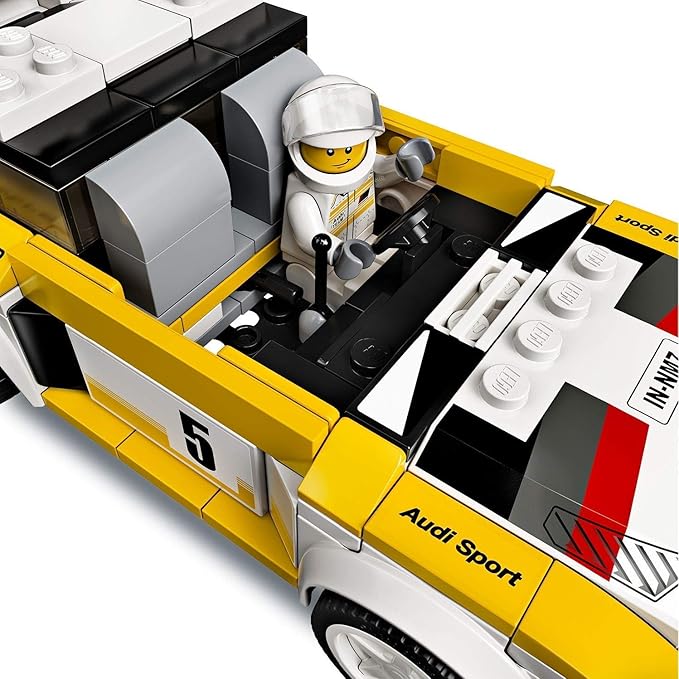 LEGO 76897 Speed Champions Audi Sport Quattro S1 Racer Toy, with Racing Driver Minifigure, Race Cars Building Sets, Multicolor (263 pieces)