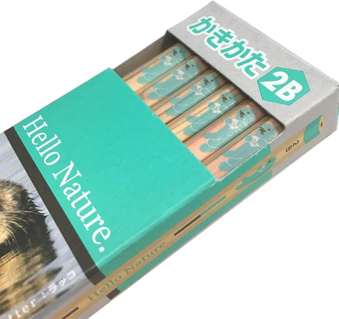 Tombow KB-KHNSO2B Hello Nature Children's Soft Lead Pencils, 2B, Sea Otter, 1 Dozen
