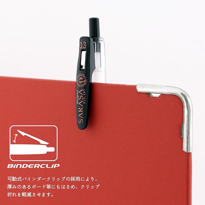 Zebra Gel Ballpoint Pen Sarasa Clip 0.3 Black 5 P-JJH15-BK5