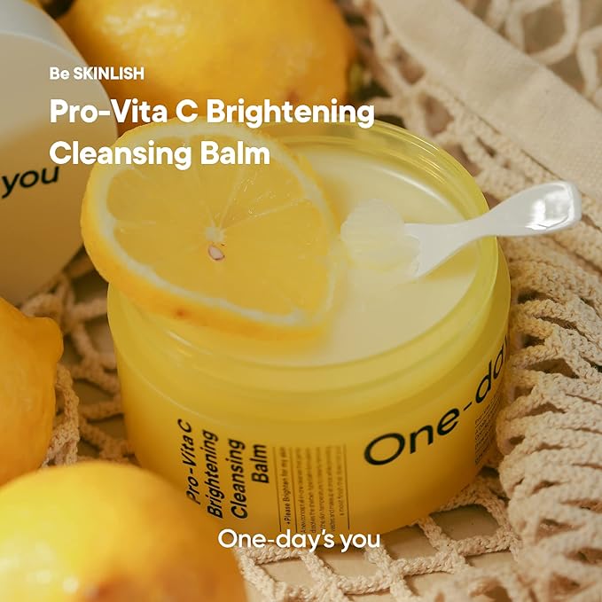 One-day's You Pro-Vita C Brightening Cleansing Balm, 4.2 fl oz (120 ml), Korean Cosmetics, Makeup Remover, Makeup Removal, Cleansing, Moisturizing, Pro-Vita C Brightening Cleansing Balm