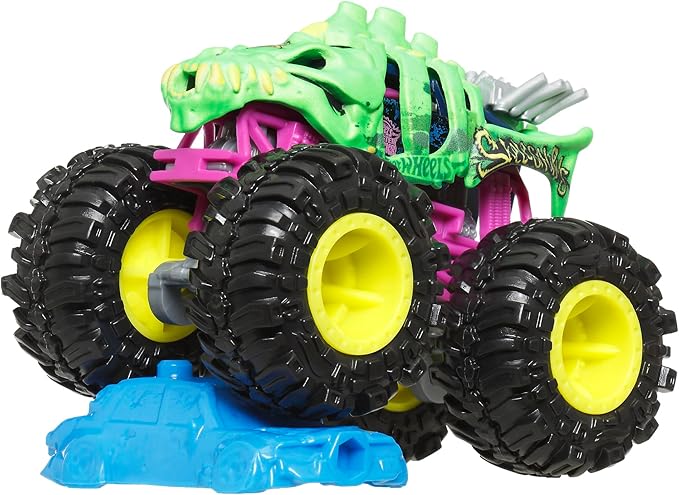 Hot Wheels JGR07 Monster Truck 1:64 Sqelsaurus Vehicle Toy Mini Car 3 Years Old Green