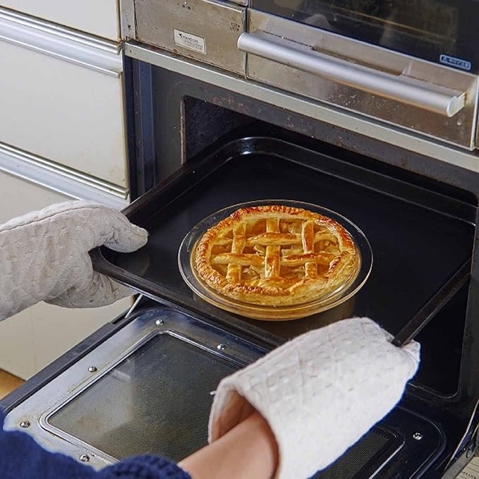 HARIO BUONO kitchen HPZ-40-BK Heat Resistant Glass Pie Plate, 13.5 fl oz (400 ml), Clear