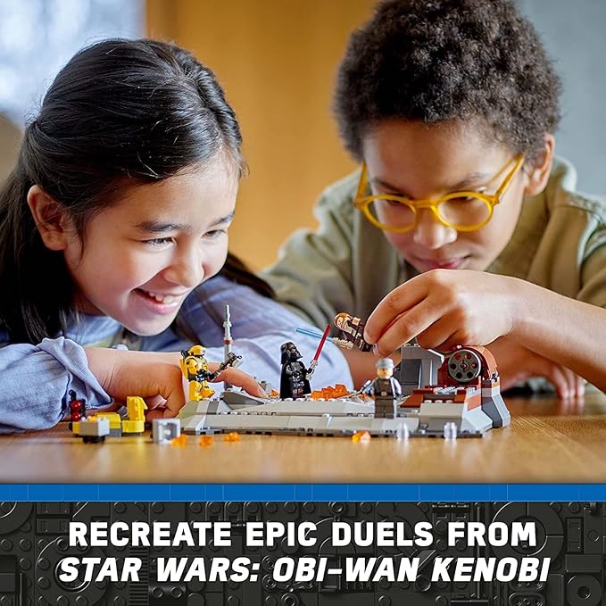 Lego Star Wars Disney Plus Obi-Wan Kenobi Vs. Darth Vader 75334 Building Toy Set For Kids, Boys, And Girls Ages 8+; Birthday Idea (408 Pieces)